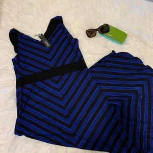 NWT Black and Blue Maxi Dress